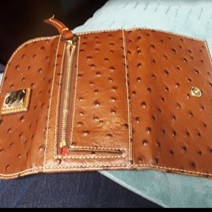 Wallet ostrich skin